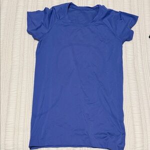 lululemon athletica Vibrant Blue Short Sleeve Tee
